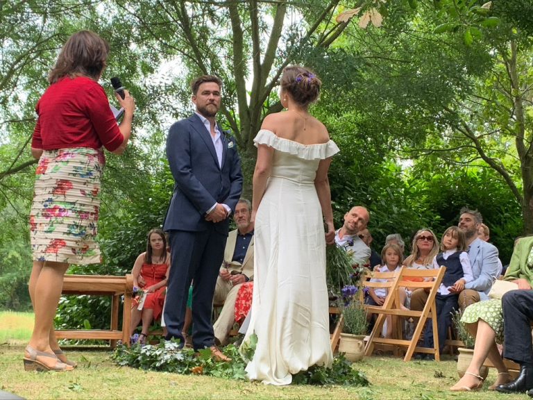 Groom on the right