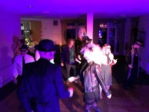 A full dance floor with the Retro Roadshow at Dave's party at Brampton Park golf club