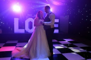 Kelly & Colin's wedding reception at The Old Hall in Ely with Imagine Wedding & Party Entertainment