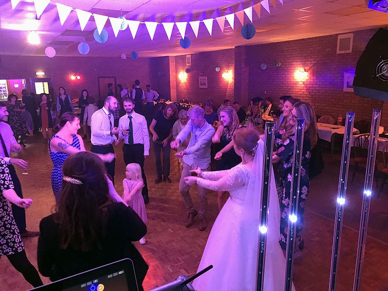 Wedding Party Dj At Witchford Village Hall Congratulations Amy