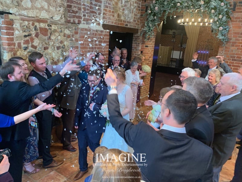 Ollie & Lauren's wedding at Sussex Barn in Burnham Market with Imagine Wedding & Party Entertainment