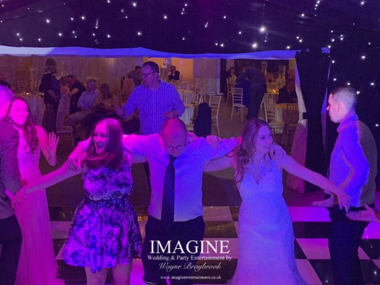 Cara & Joe's wedding reception at The Old Hall in Ely with Imagine Wedding & Party Entertainment