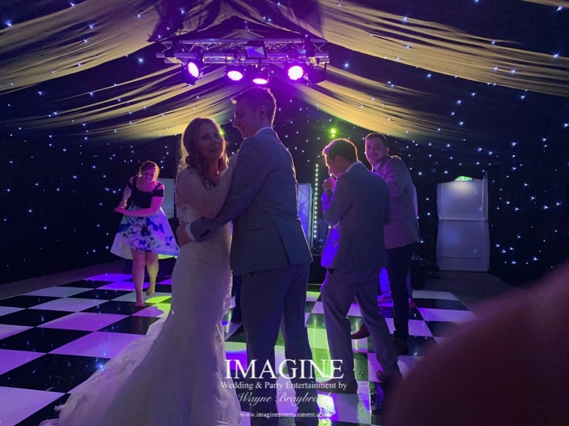 Cara & Joe's wedding reception at The Old Hall in Ely with Imagine Wedding & Party Entertainment