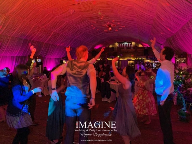 Sarah & Bryan's wedding reception at Bedinham's Farm with Imagine Wedding & Party Entertainment