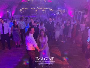 Sarah & Bryan's wedding reception at Bedinham's Farm with Imagine Wedding & Party Entertainment