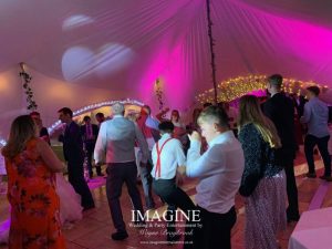 Katheryn & Jame's evening reception at The Dower House with Imagine Wedding & Party Entertainment