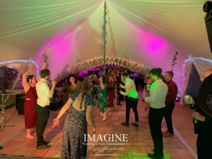 Katheryn & Jame's evening reception at The Dower House with Imagine Wedding & Party Entertainment