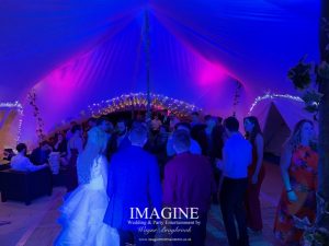 Katheryn & Jame's evening reception at The Dower House with Imagine Wedding & Party Entertainment