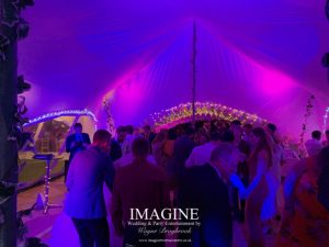 Katheryn & Jame's evening reception at The Dower House with Imagine Wedding & Party Entertainment