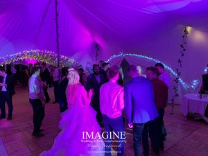 Katheryn & Jame's evening reception at The Dower House with Imagine Wedding & Party Entertainment