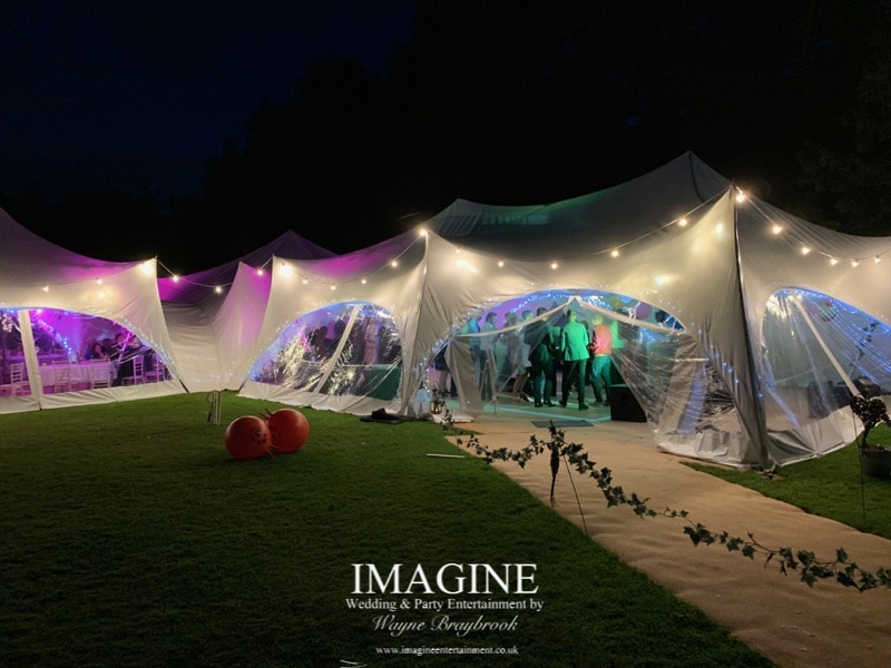 Katheryn & Jame's evening reception at The Dower House with Imagine Wedding & Party Entertainment