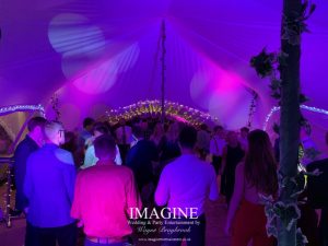 Katheryn & Jame's evening reception at The Dower House with Imagine Wedding & Party Entertainment