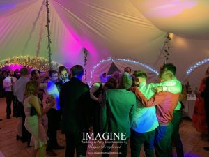 Katheryn & Jame's evening reception at The Dower House with Imagine Wedding & Party Entertainment