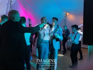 Katheryn & Jame's evening reception at The Dower House with Imagine Wedding & Party Entertainment