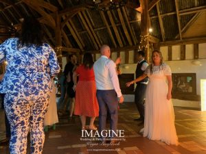 Kelly & Glenn's Retro wedding reception at Smeetham Hall Farm