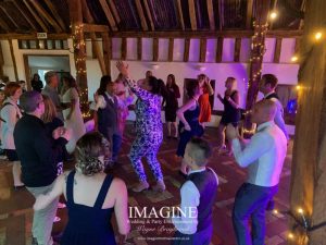 Kelly & Glenn's Retro wedding reception at Smeetham Hall Farm