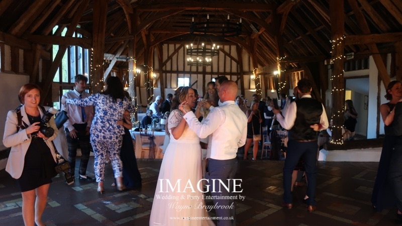 Kelly & Glenn's Retro wedding reception at Smeetham Hall Farm