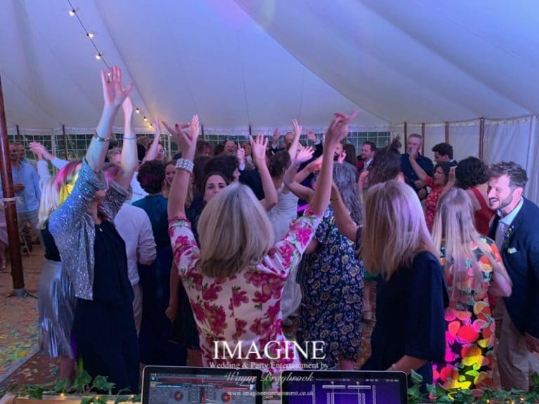 How to: Choose your perfect wedding DJ 7 Jemima & Ed's wedding at Horsley Hale Farm with Imagine Wedding & Party Entertainment Wedding DJ
