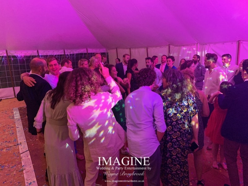 How soon should you hire a DJ for your wedding? 5 Jemima & Ed's wedding at Horsley Hale Farm