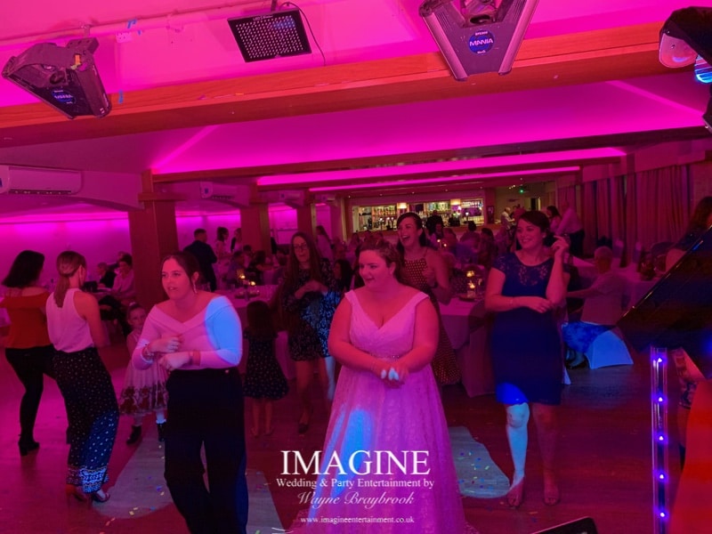 Amy & Dan's evening reception with Imagine Wedding & Party Entertainment at Slepe Hall Hotel 08