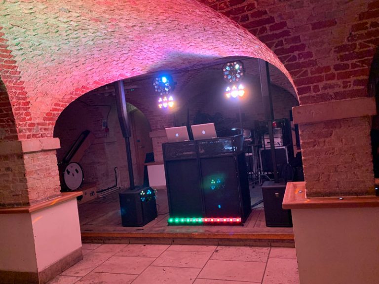 Micro disco setup for the smaller party