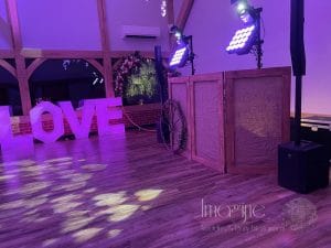 Zoe & Luke's special evening at Sissons Barn