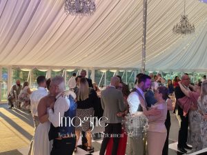 Steph & Trevors wedding reception at Longstowe Hall