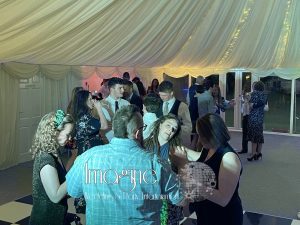 Steph & Trevors wedding reception at Longstowe Hall