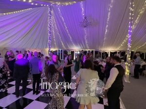 Steph & Trevors wedding reception at Longstowe Hall