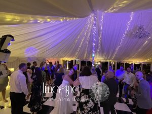 Steph & Trevors wedding reception at Longstowe Hall