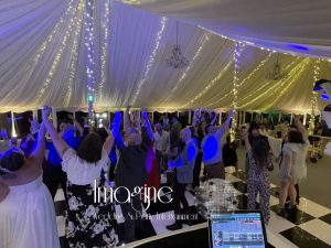 Steph & Trevors wedding reception at Longstowe Hall