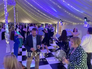 Steph & Trevors wedding reception at Longstowe Hall