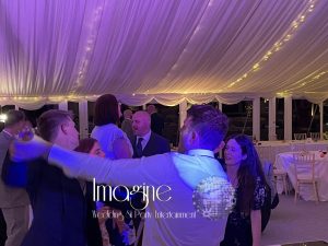 Steph & Trevors wedding reception at Longstowe Hall