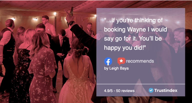 Customer Review from Leigh & Dominic's wedding