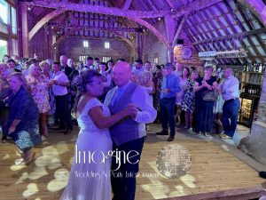 Terri & Pete's evening reception at The Thatch Barn, Yelling