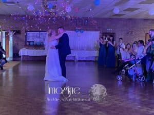 Sheila & Wayne's wedding reception at Witchford Village Hall with Imagine Wedding & Party Entertainment