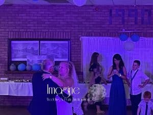 Sheila & Wayne's wedding reception at Witchford Village Hall with Imagine Wedding & Party Entertainment
