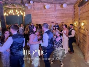 Alice & Merry's evening reception at The Wobbly Barn