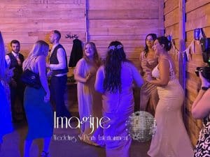 Alice & Merry's evening reception at The Wobbly Barn