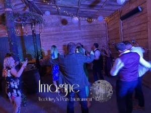 Alice & Merry's evening reception at The Wobbly Barn