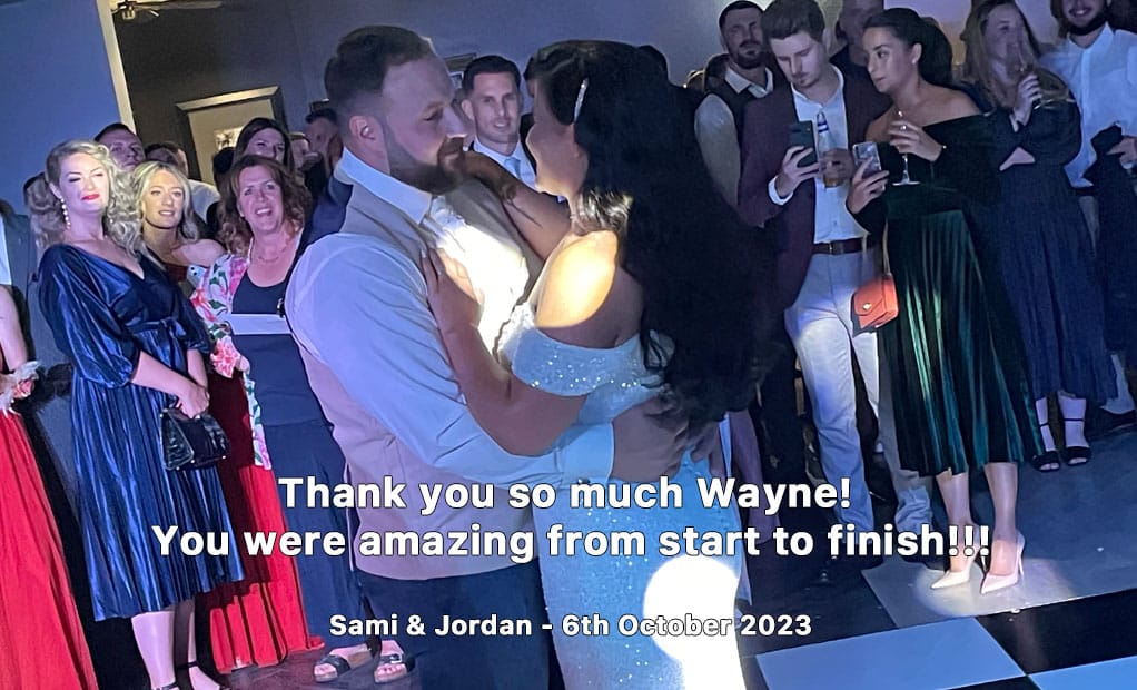Sami and Jordan's evening reception at Swynford Manor
