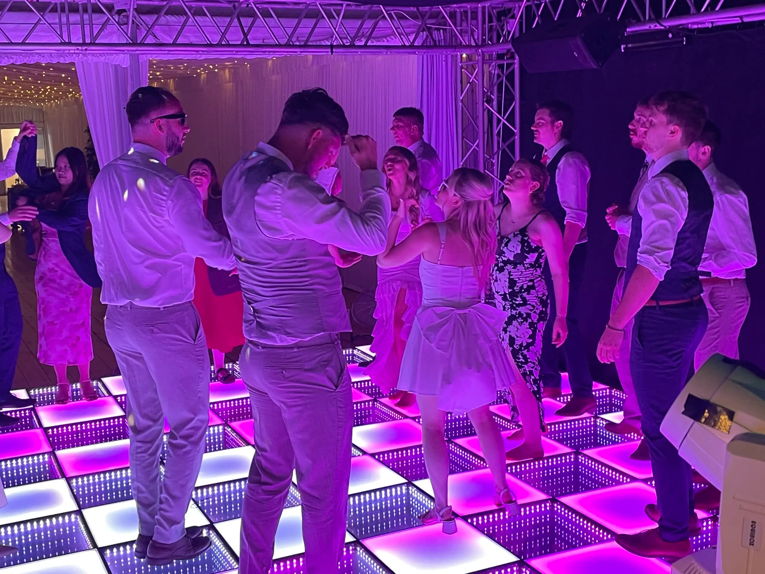 Vienna & Daniel's evening reception at Hockwold Hall in Norfolk